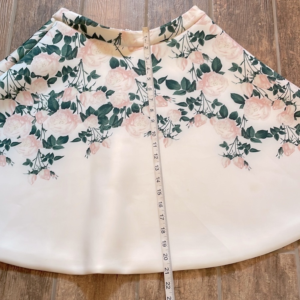 Anthropologie Erin Fetherston Sweetheart Roses Skirt Size 8 - Picture 9 of 11